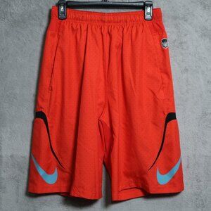 Nike Untoucnable Shorts Mens Medium Red Black Football Swoosh Dri-Fit 804339-671